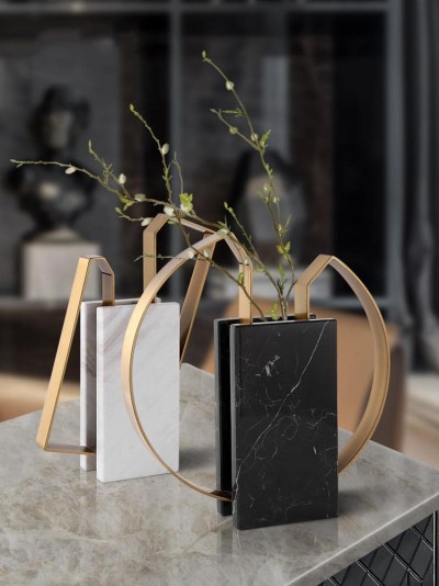 Bình cắm hoa đá cẩm thạch độc đáo