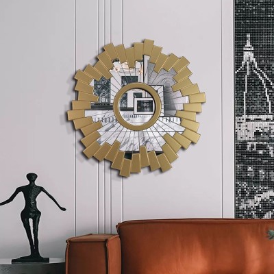 Mẫu Gương treo tường bằng gỗ mạ vàng đẹp